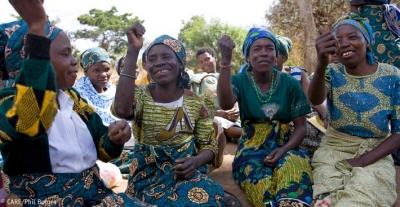 A village savings and loan association meeting in Kaundama community, Malawi
