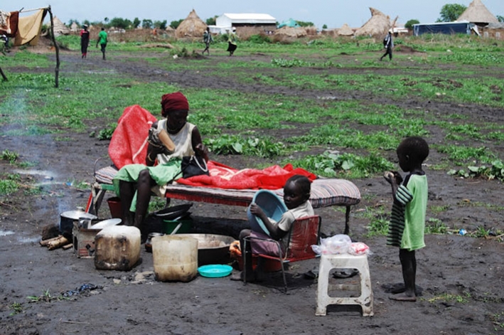 A returnee family in South Sudan. &copy; CARE / Geoffrey Dennis