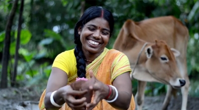 A dairy farmer in Bangladesh