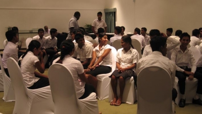 Participants in the life skills training provided by CARE and Diageo