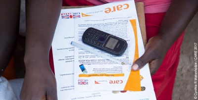 A participant in the cash transfer programme in Masvingo district, Zimbabwe