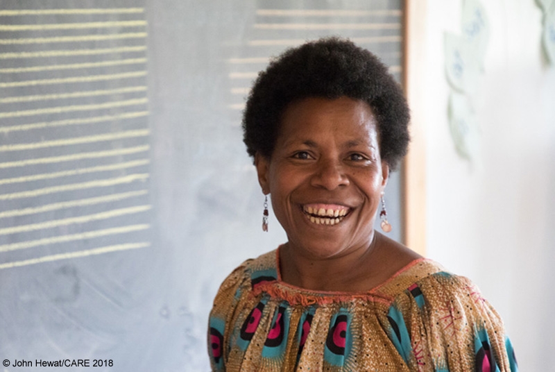 Naomai, a teacher in Papua New Guinea.